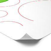 Cute Snake-Kawaii collectie Poster (Hoek)