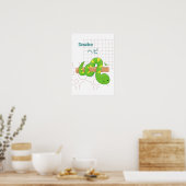 Cute Snake-Kawaii collectie Poster (Keuken)