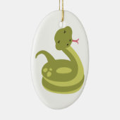 Cute Snake Keramisch Ornament (Rechts)