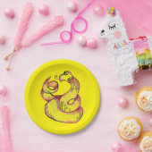 Cute snake papieren bordje (Feest)