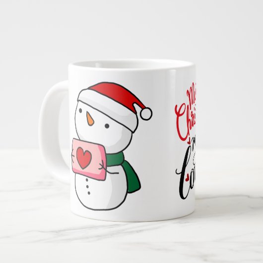 Cute Sneeuwman Kerst Mok  (Links)