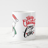 Cute Sneeuwman Kerst Mok  (Voorkant)