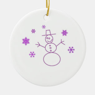 Cute Sneeuwman Kerst Ornament