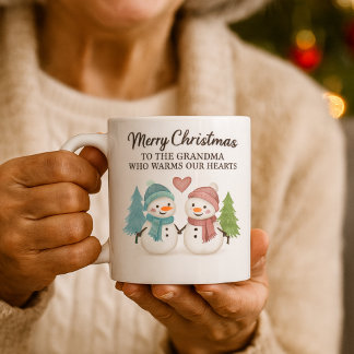 Cute Sneeuwman Kerstmoker voor oma - Cadeau Koffiemok