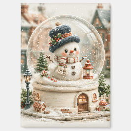 Cute Sneeuwman Sneeuwbol Magneet