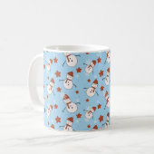 Cute Sneeuwman Winter Mok (Voorkant links)