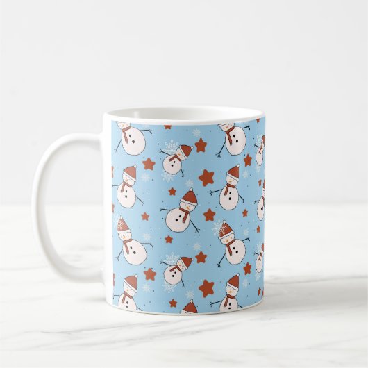 Cute Sneeuwman Winter Mok (Links)