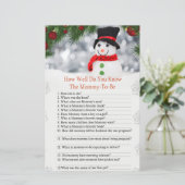 Cute snewman hoe goed je baby shower kent (Staand voorkant)