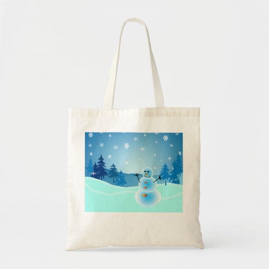Cute snewman tote bag (Voorkant)
