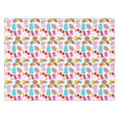 Cute Snoep Birthday Tafelkleed (Voorkant (Horizontaal))