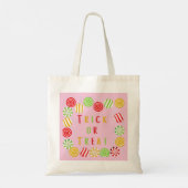 Cute Snoep Halloween Trick or treat Tote Bag (Achterkant)
