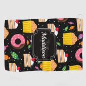 Cute Snoep Pattern Golfhanddoek (Horizontaal)