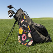 Cute Snoep Pattern Golfhanddoek (Groen)