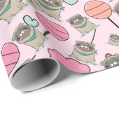 Cute Snoep Pugs Cadeaupapier (Rol Hoek)