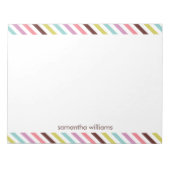 Cute Snoep Stripes Notitieblok (Voorkant)