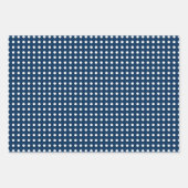 Cute Snow Bubbles & Polka Dot Happy Hanukkah Inpakpapier Vel (Voorkant 3)