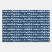 Cute Snow Bubbles & Stripes Happy Hanukkah Inpakpapier Vel (Voorkant 2)