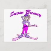 Cute Snow Bunny Briefkaart (Voorkant)