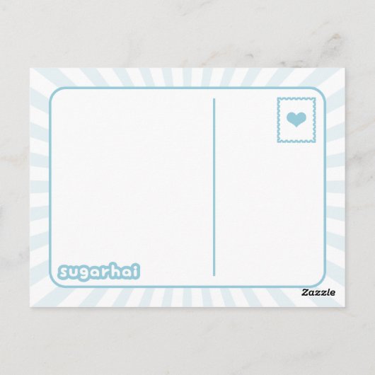 Cute Snow Cloud Briefkaart (Achterkant)