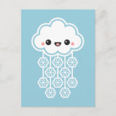 Cute Snow Cloud Briefkaart (Voorkant)