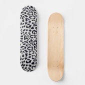Cute Snow Leopard Animal Print Patroon Persoonlijk Skateboard (Voorkant)