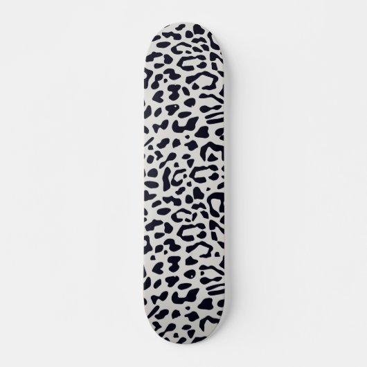 Cute Snow Leopard Animal Print Patroon Persoonlijk Skateboard (Voorkant)