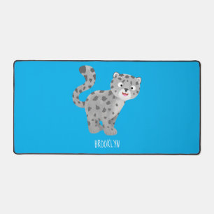 Cute snow leopard cartoon bureaumat