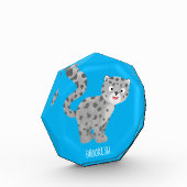 Cute snow leopard cartoon fotoblokken (Links)