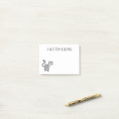 Cute snow leopard cartoon post-it® notes (Op bureau)