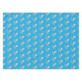 Cute snow leopard cartoon tafelkleed (Voorkant (Horizontaal))