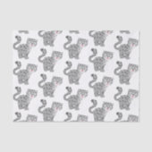 Cute snow leopard cartoon tissuepapier (Voorkant)
