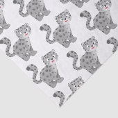 Cute snow leopard cartoon tissuepapier (Detail)