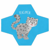 Cute snow leopard cartoon voetbal (Enkel)