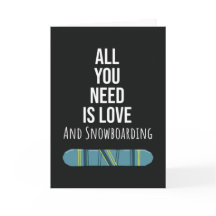 Cute Snowboarden Kaarten Snowboarder Wintersporten