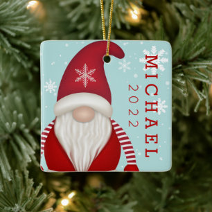Cute Snowflake keramisch keramisch sieraad Ornament