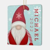 Cute Snowflake keramisch keramisch sieraad Ornament (Links)