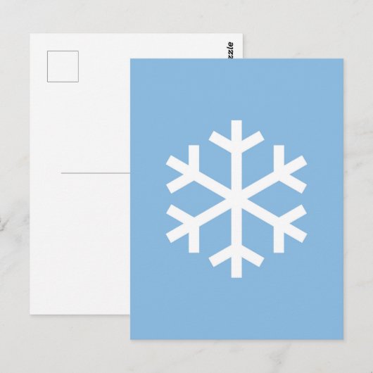 Cute Snowflake-kerstBriefkaart Briefkaart (Voorkant / Achterkant)