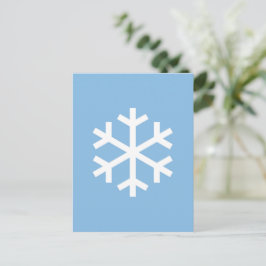 Cute Snowflake-kerstBriefkaart Briefkaart