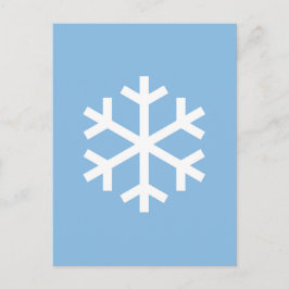 Cute Snowflake-kerstBriefkaart Briefkaart
