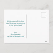 Cute Snowflake Kinder Familie Foto Kerstmis Feestdagenkaart (Achterkant)