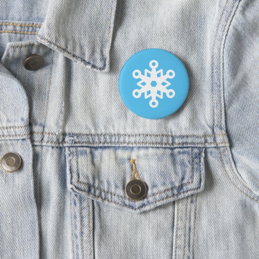 Cute Snowflake Ronde Button 5,7 Cm (In situ)