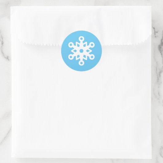 Cute Snowflake Ronde Sticker (Tas)