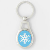 Cute Snowflake Sleutelhanger (Voorkant)