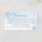 Cute Snowflakes Baby shower Books for Baby Enclo Informatiekaartje (Voorkant)