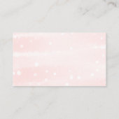 Cute Snowflakes Baby shower Books for Baby Informatiekaartje (Achterkant)