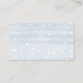 Cute Snowflakes Baby shower Books for Baby Informatiekaartje (Achterkant)