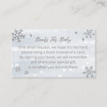 Cute Snowflakes Baby shower Books for Baby