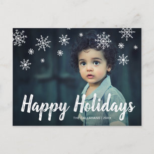Cute Snowflakes Prettige feestdagen Fotokerstmis