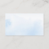 Cute Snowflakes Winter Baby shower Display Shower Informatiekaartje (Achterkant)