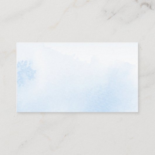 Cute Snowflakes Winter Baby shower Display Shower Informatiekaartje (Achterkant)